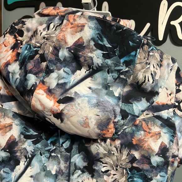 Roxy Dry Flight Technology Multicolor Floral Winter Hooded Coat NWOT - Picture 6 of 9